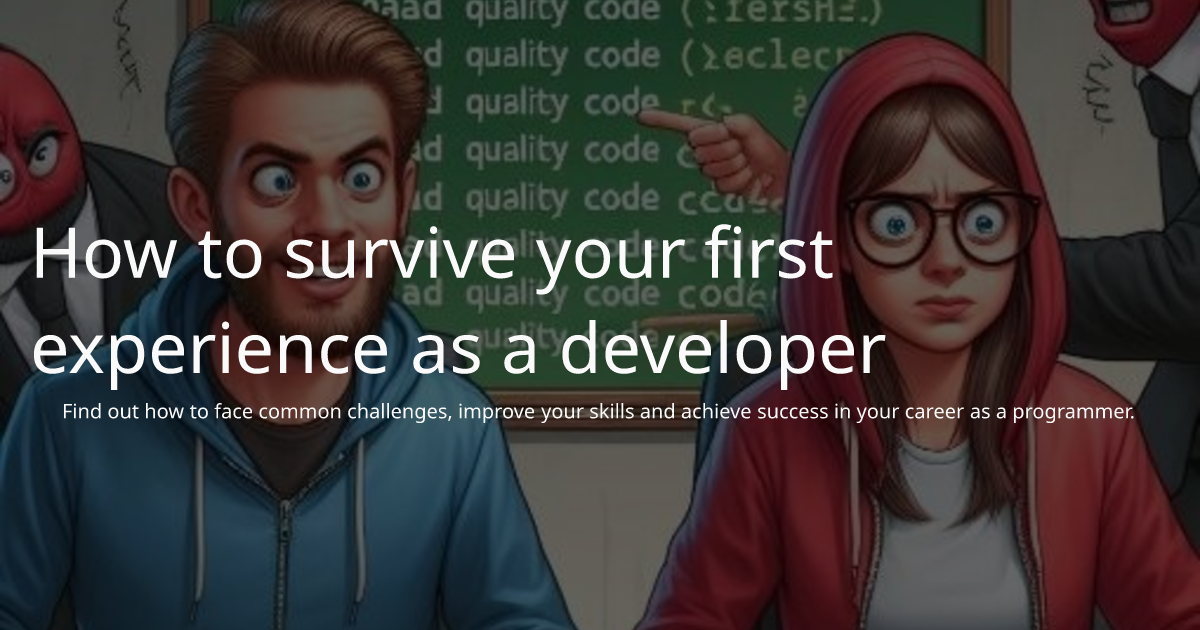 Sensei | How to survive your first experience as a developer